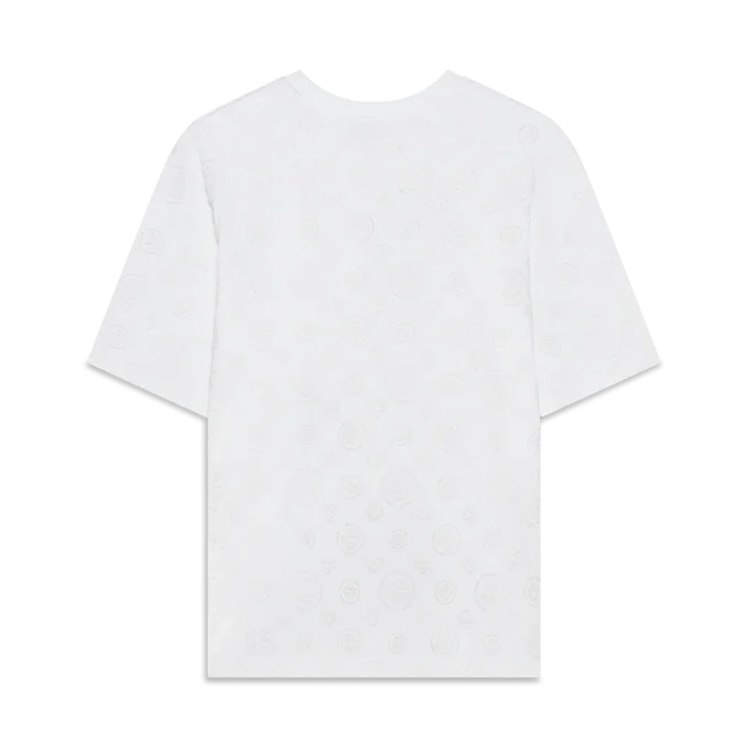 Oversized-T-Shirt mit Monogramm-Applikation und kurzen Ärmeln Oversized-T-Shirt mit Monogramm-Applikation und kurzen Ärmeln