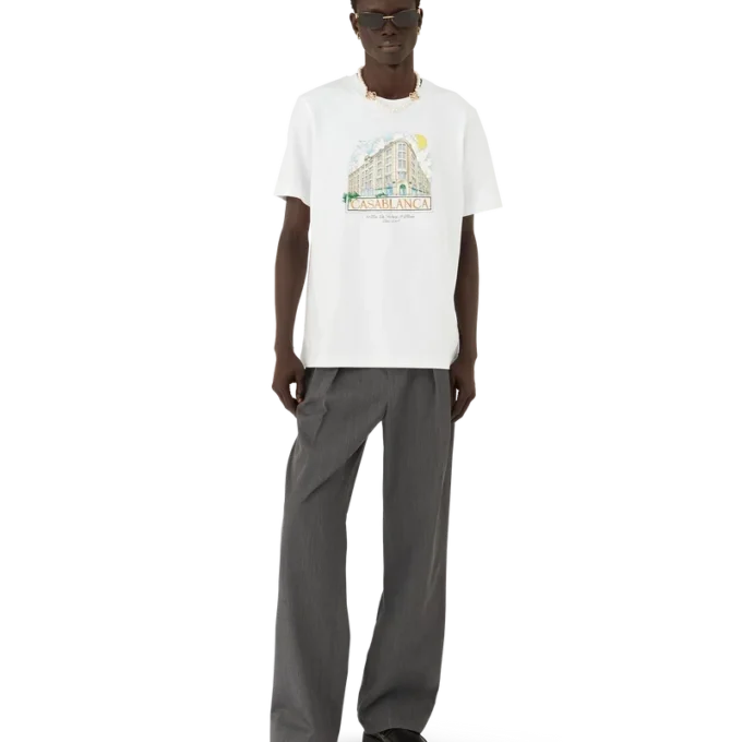 Paris Store bedrucktes Kurzarm-T-Shirt