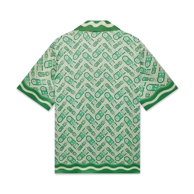 Ping-Pong-Seidenhemd mit kurzen Shorts