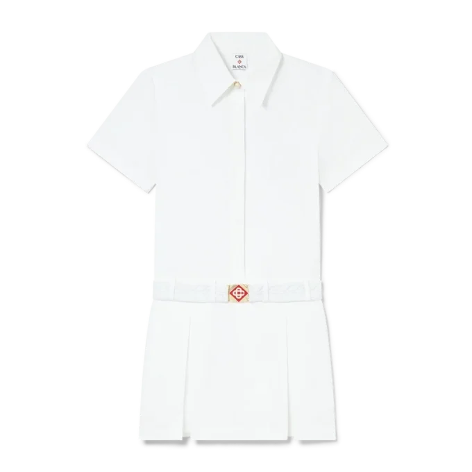 Plissiertes Tennis-Minikleid