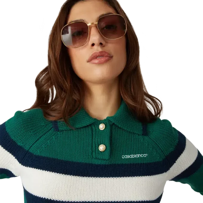 Polohemd mit Farbblock