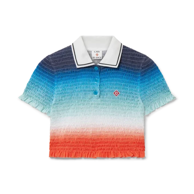 Polohemd mit Farbverlauf