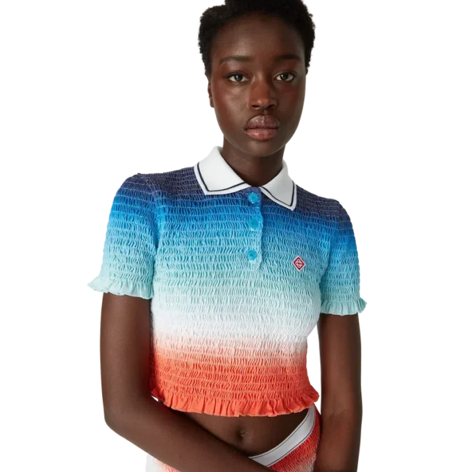 Polohemd mit Farbverlauf