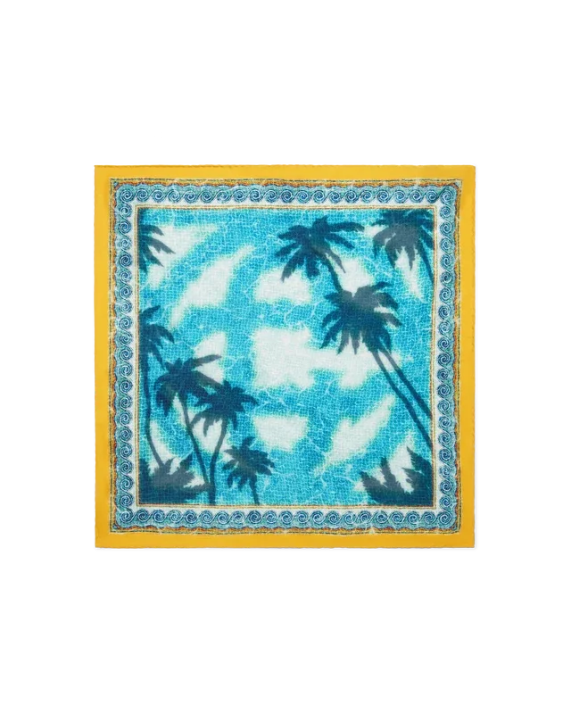 Poolside Emblem Seidenschal in mittlerer Größe Poolside Emblem Seidenschal in mittlerer Größe