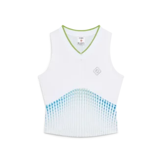 Racer-Top mit Tennis-Print