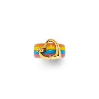 Rainbow Heart Ring
