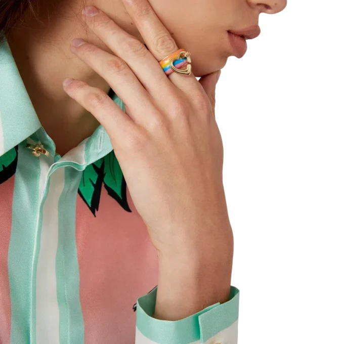 Rainbow Heart Ring Rainbow Heart Ring