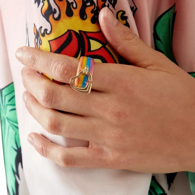 Rainbow Heart Ring Rainbow Heart Ring
