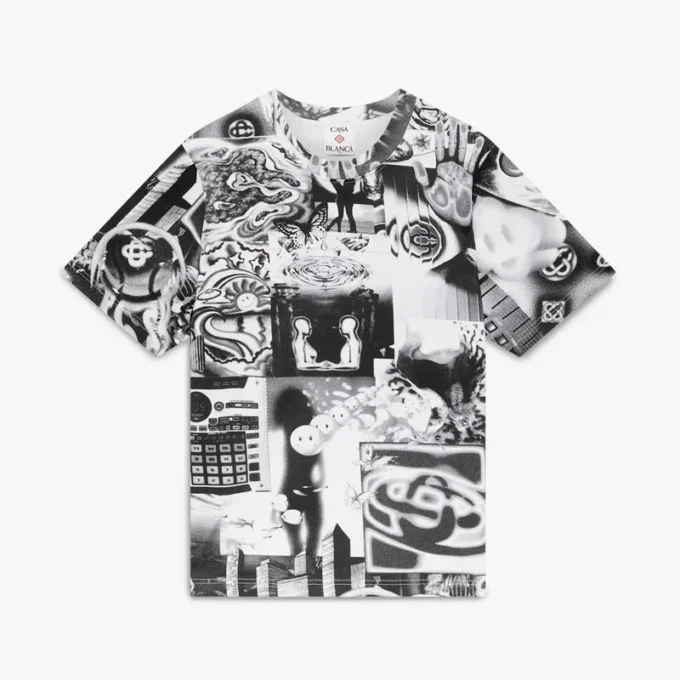 Rave Collage Kurzarm-Mesh-T-Shirt Rave Collage Kurzarm-Mesh-T-Shirt