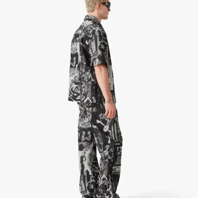 Rave Collage Straight Leg Jeans