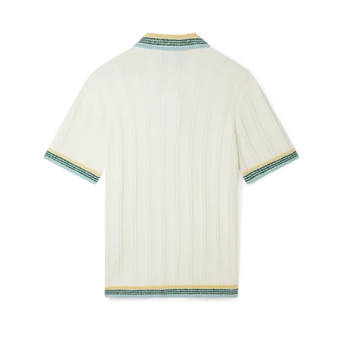 Rib-Bouclé-Poloshirt Rib-Bouclé-Poloshirt