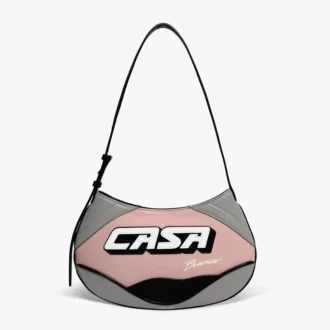 Rosa schmale Biker-Tasche