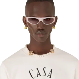 Rosa Sportsonnenbrille