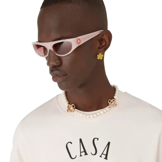 Rosa Sportsonnenbrille