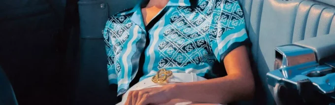 Monogram Wave Cropped Seidenhemd Monogram Wave Cropped Seidenhemd