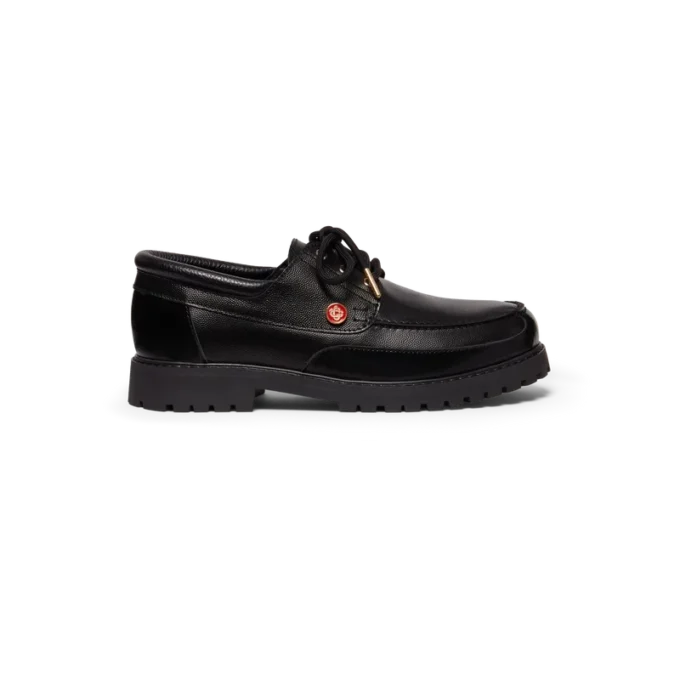 Schwarze Leder-Schuhe für Herren