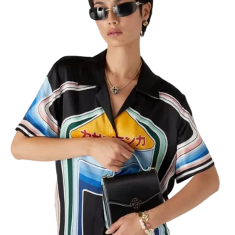 Schwarze Mini-Jeanne-Tasche