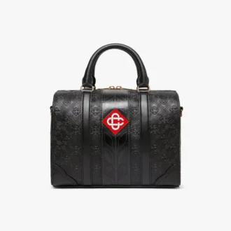 Schwarze Mini-Monogram-Wochenendtasche