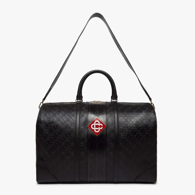 Schwarze Monogram-Weekender-Tasche