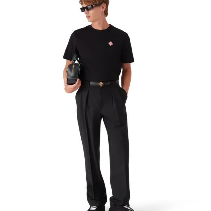 Schwarzer Arch-Strick-Sneaker für Herren