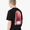 Schwarzes Arches-T-Shirt mit kurzen Ärmeln
