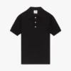 Schwarzes Pointelle-Monogramm-Poloshirt mit Shorts