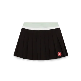 Scuba-Minirock mit Falten