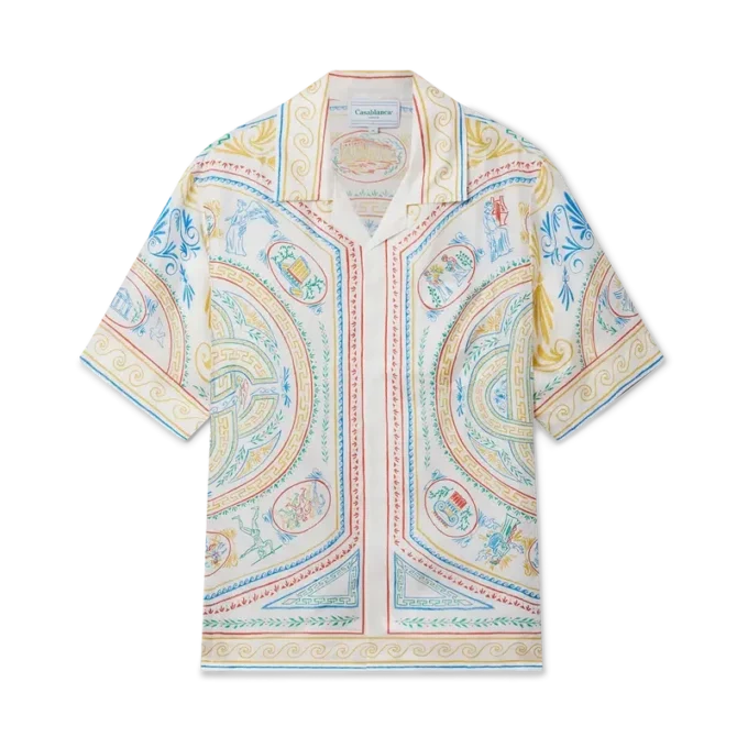 Seidenhemd „Crayon Vase“