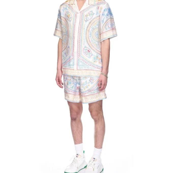 Seidenhemd „Crayon Vase“