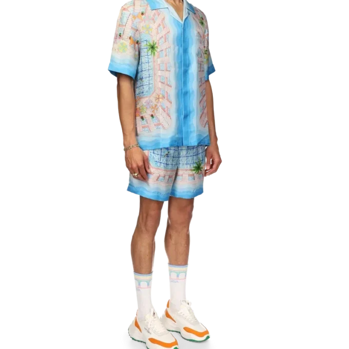 Seidenhemd „Le Plongeon“