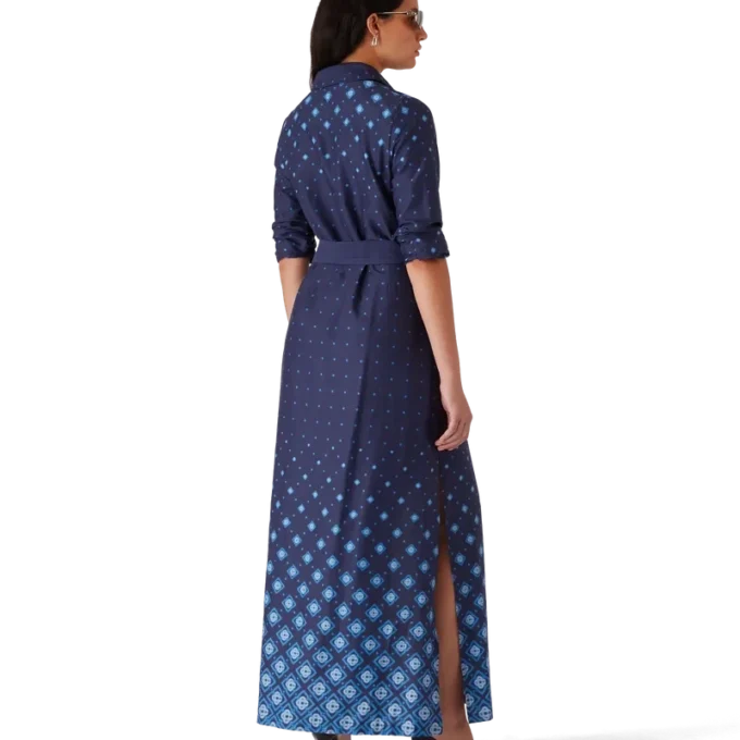 Seidenhemdkleid mit Farbverlauf Seidenhemdkleid mit Farbverlauf