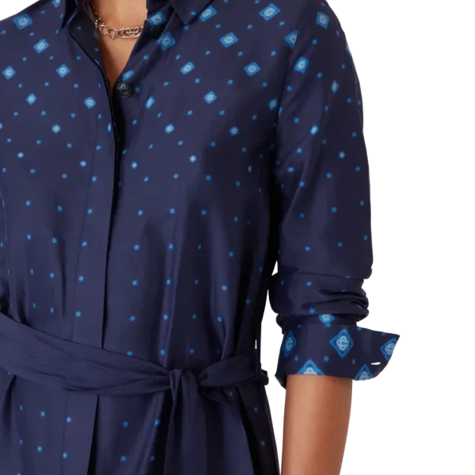 Seidenhemdkleid mit Farbverlauf Seidenhemdkleid mit Farbverlauf