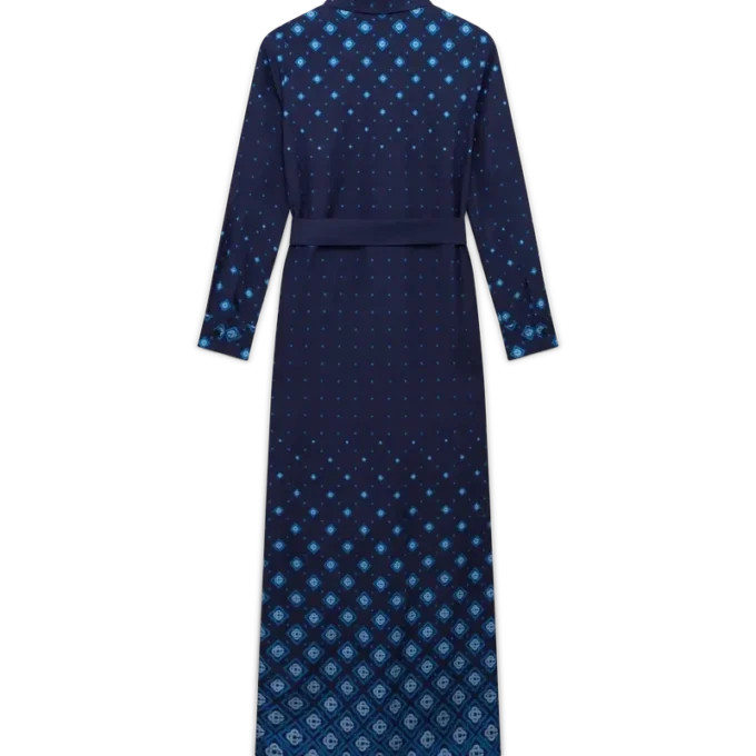 Seidenhemdkleid mit Farbverlauf Seidenhemdkleid mit Farbverlauf