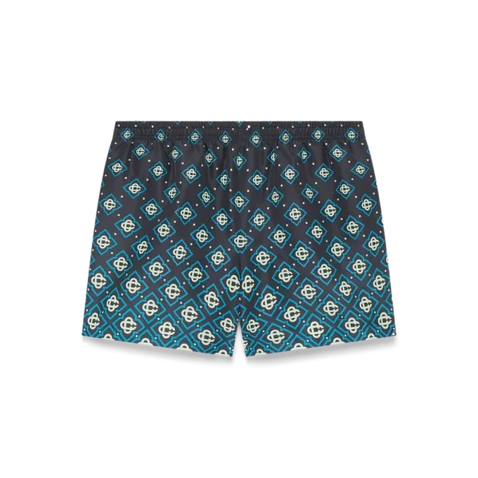 Shorts mit schwarzem Monogramm-Dégradé-Print