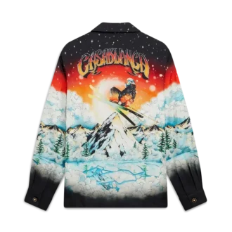 Ski Lake Langarmhemd aus Seidentwill