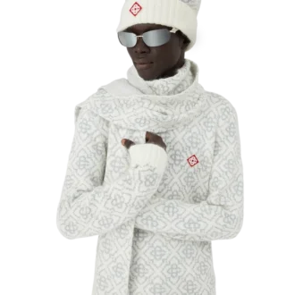 Ski-Monogramm-Mohair-Schal