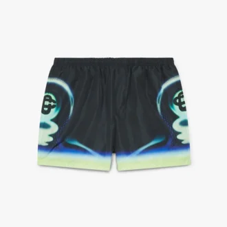 Sporchid Black Printed Swim Shorts Sporchid Black Printed Swim Shorts