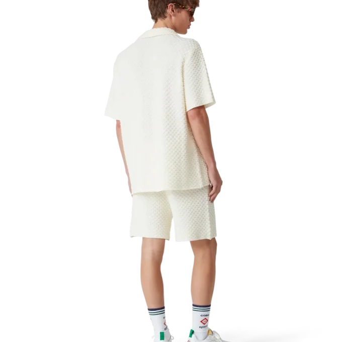 Strick-Shorts mit Struktur