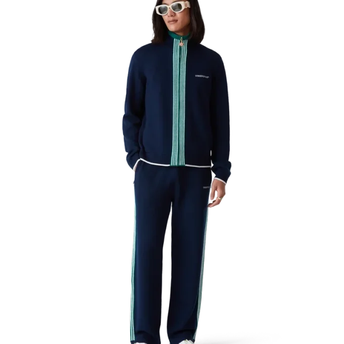 Strick-Tennis-Trainingsjacke