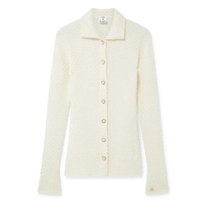 Strickhemd mit Struktur Strickhemd mit Struktur