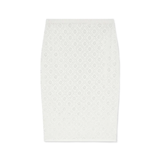 Strickrock mit Kristall-Monogramm