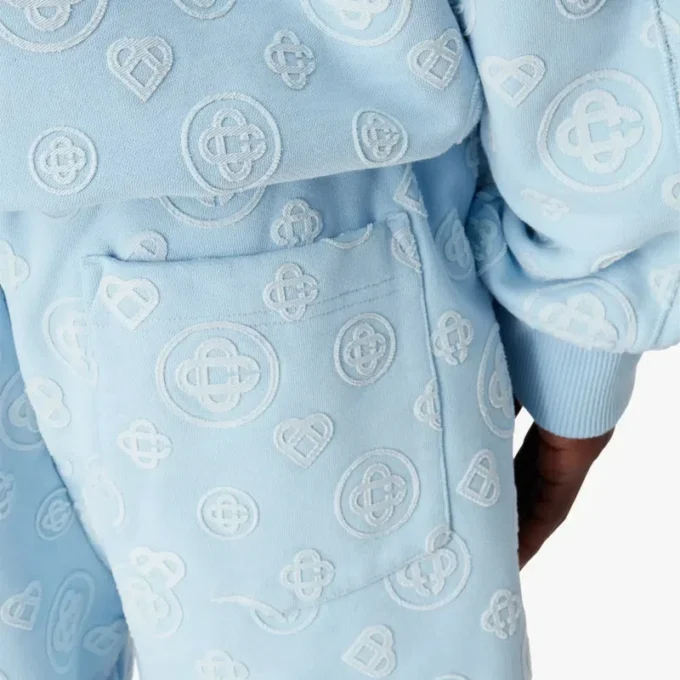 Sweatshorts mit Monogramm-Applikation