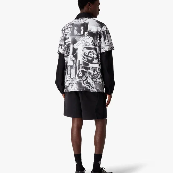 Sweatshorts mit Squash-Logo im Flockdruck