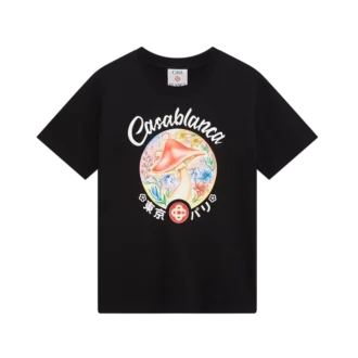 T-Shirt mit Pilz-Emblem