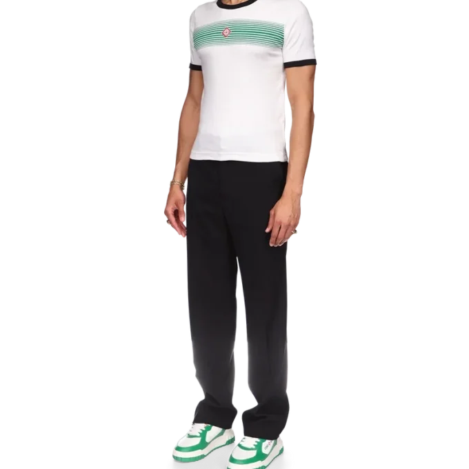 T-Shirt mit Ringer-Schnitt und Farbverlauf