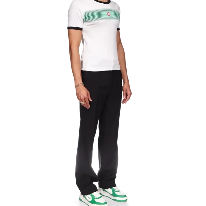 T-Shirt mit Ringer-Schnitt und Farbverlauf