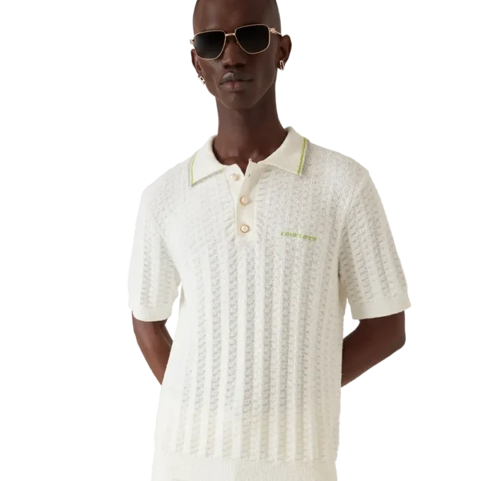 Tennis-Bouclé-Poloshirt