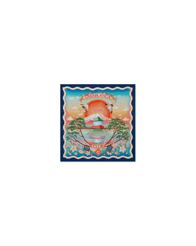 Tennis Club Seidenschal in mittlerer Größe Tennis Club Seidenschal in mittlerer Größe