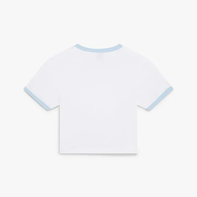 Tennis Landscape Ringer Baby-T-Shirt mit kurzen Ärmeln