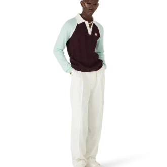 Tennis-Langarm-Poloshirt